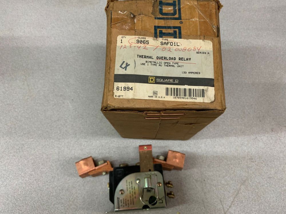 NEW IN BOX SQUARE D THERMAL OVERLOAD RELAY 9065 SAFO1L SERIES A