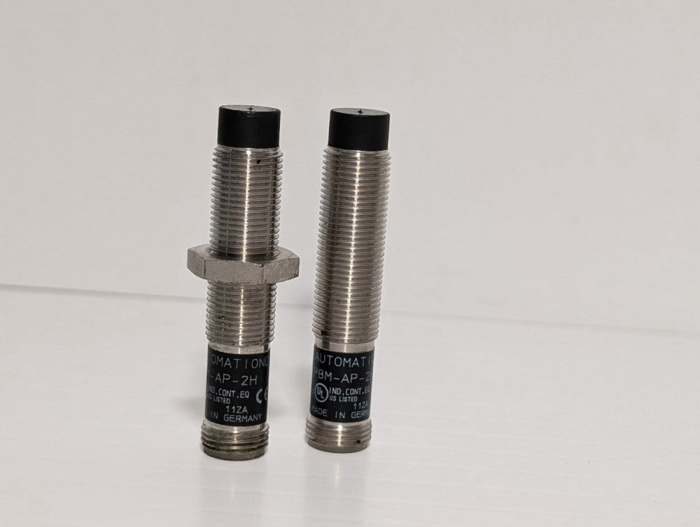 Lot of 2 Automation Direct PBM-AP-2H Inductive Proximity Sensor, 4mm Sensing Dis