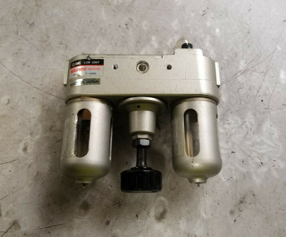 NEW SMC NAU100 LUBRICATOR UNIT 1/4" NPT 7-100 PSI  NAU100