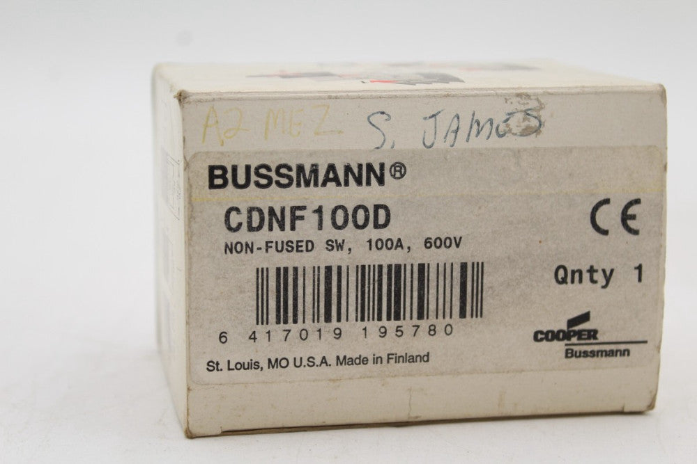 Bussmann CDNF100D Non-Fused Compact Switch
