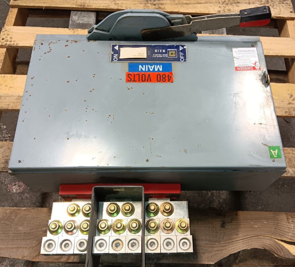 Square D 800 Amp Fusible QMB Main Panelboard Switch 3 Pole 600V QMB367MW