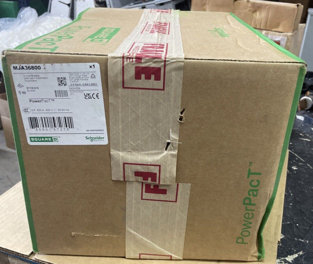 NEW- Square D - MJA36800 - CIRCUIT BREAKER - PowerPacT M, 800A, 3 pole, 600VAC