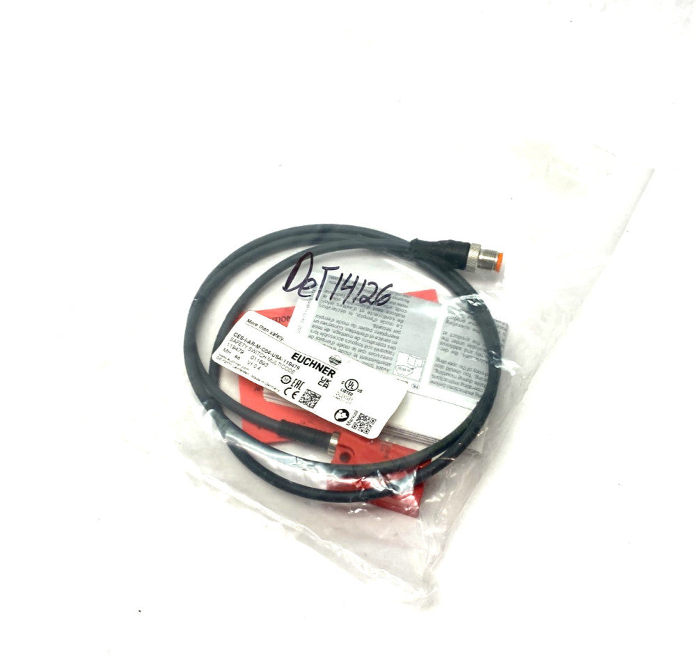 Euchner CES-I-AR-M-C04-USA-119479 Multicode Safety Switch, RFID, M12 Connector