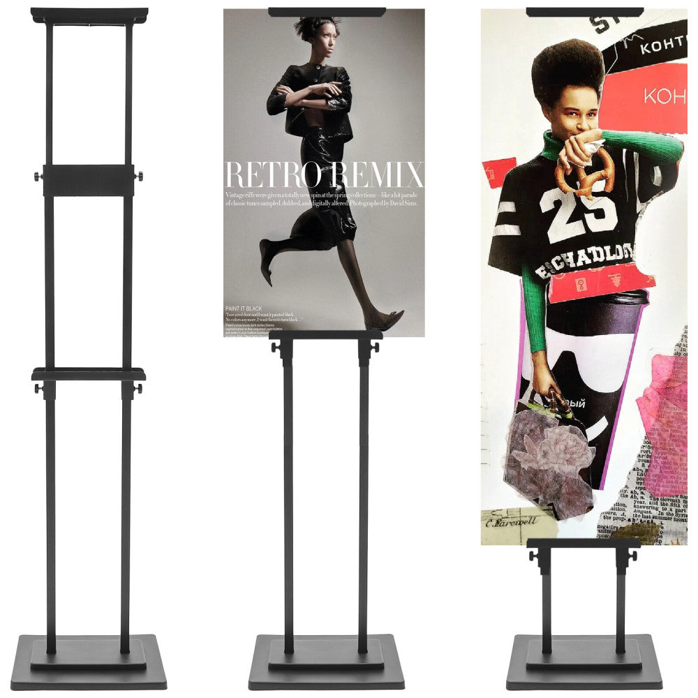 1 pack Poster Stand Adjustable Sign Holder Floor Standing Double-Sided Display