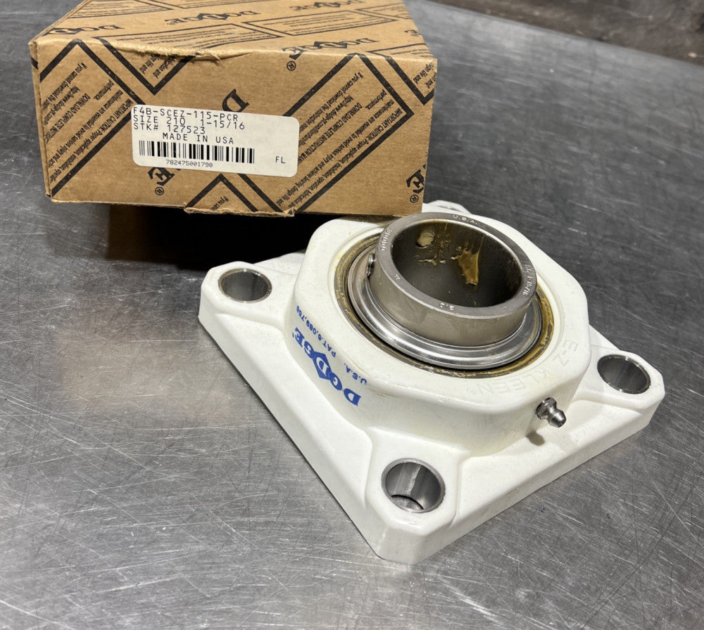 F4BSCEZ115PCR/127523 Dodge New Ball Bearing Flange Unit Nos Surplus