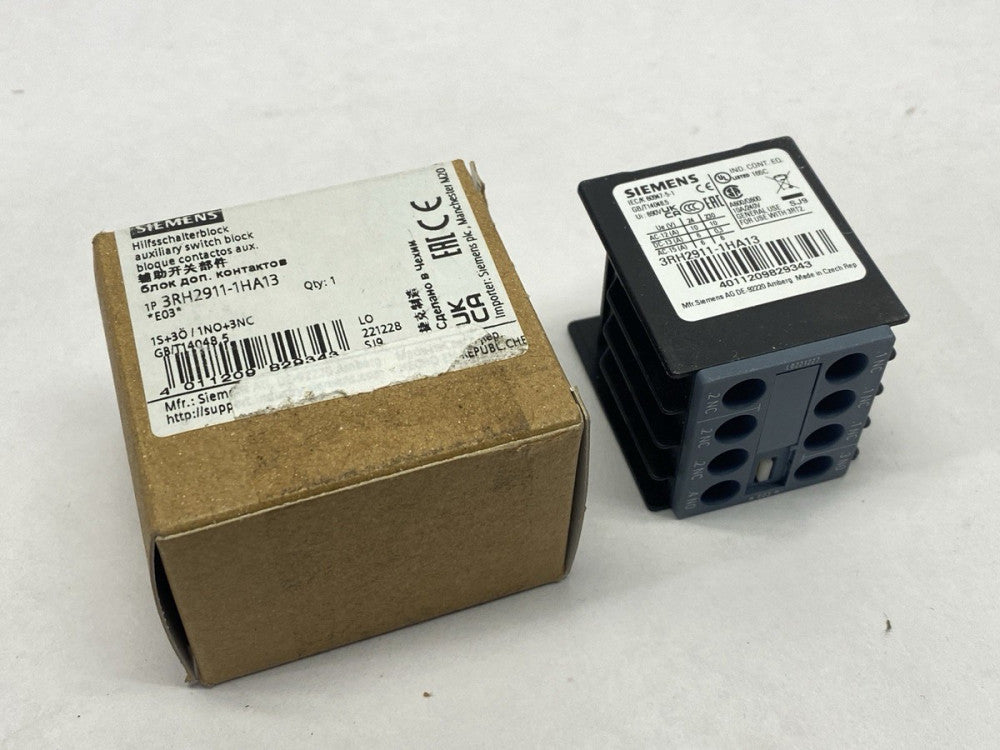 Siemens 3RH2911-1HA13 Auxiliary Switch Block