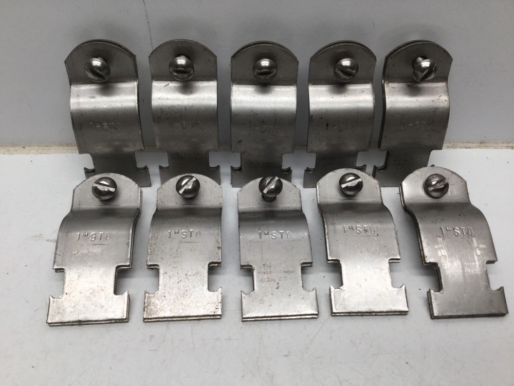 Rigid Conduit / Pipe Clamps 1” RGD-A SS304, SCH 40 & 80, (Lots of 10)