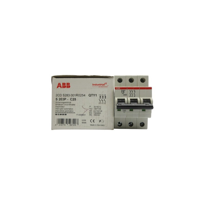 ABB 2CDS283001R0254 S203P-C25 400V 25A NSMP