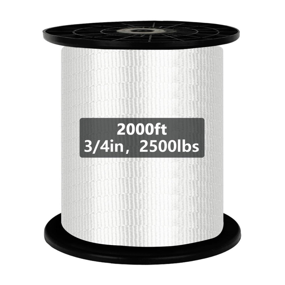 2500Lbs Mule Tape 2000ft X 3/4’’ Polyester Mule Webbing for Wire & Cable Cond...