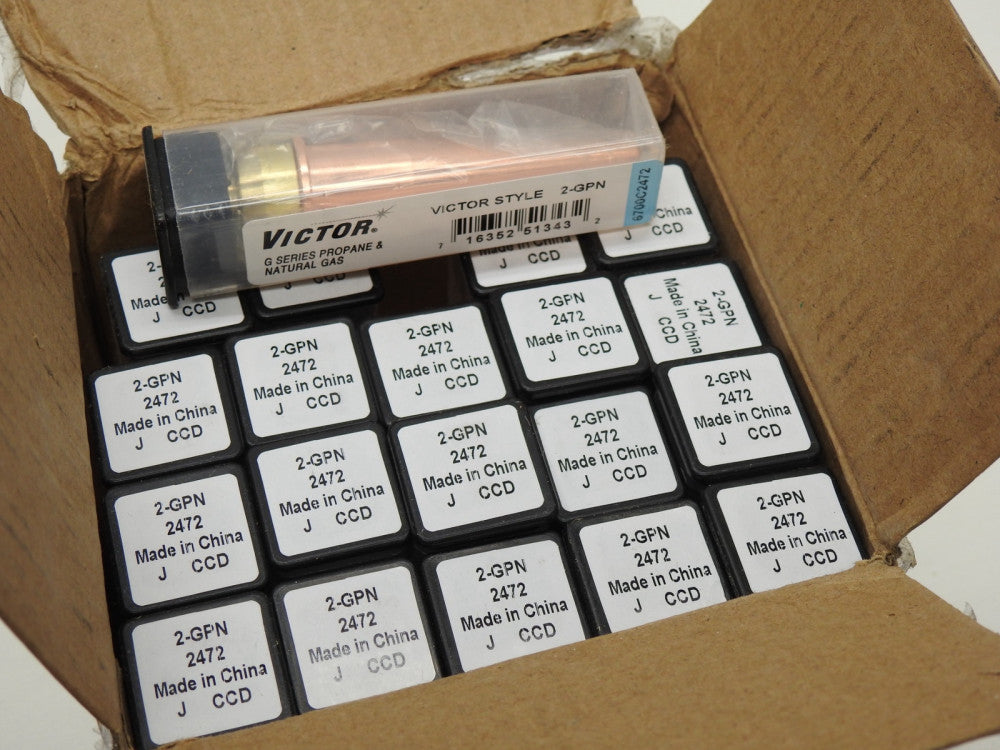 Lot of 20 - Victor 2-GPN 6700-2472 Propane Cutting Torch Tip Natural Gas - NEW!