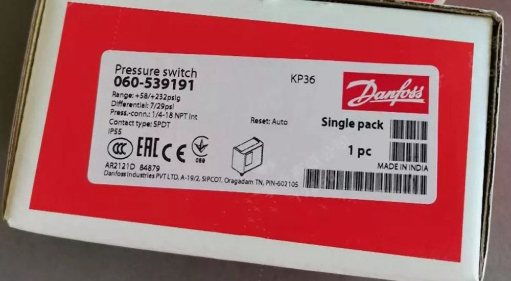 One Brand New Danfoss KP36 060-539191 Pressure switch