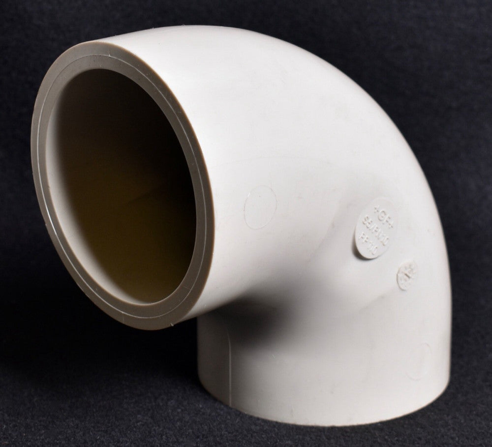 Georg Fischer 110mm 4" Butt Fusion 90 Deg Elbow d90 S5/PN10 PP 90  727.100.114