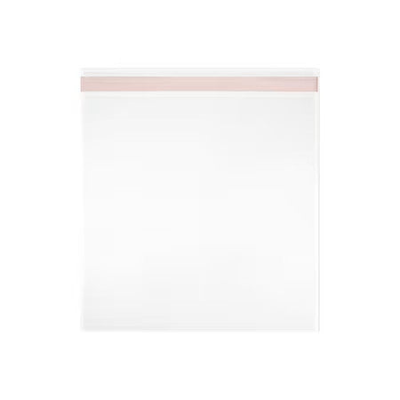 Zoro Select L6b4.5X4.5 Reclosable Bag, Fold Seal, 4 1/2 In L, 4 1/2 In W, 1.6