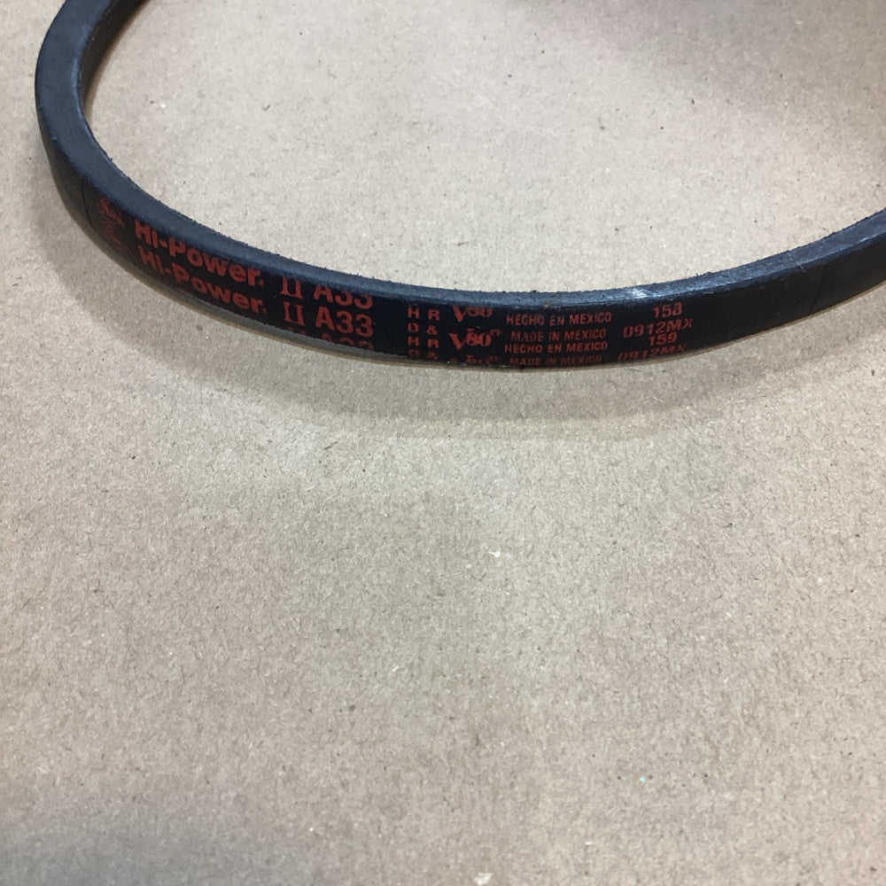 Genuine Gates Hi-Power II V-Belt - A Section, 1 Band, 35" Outside Length, Smooth