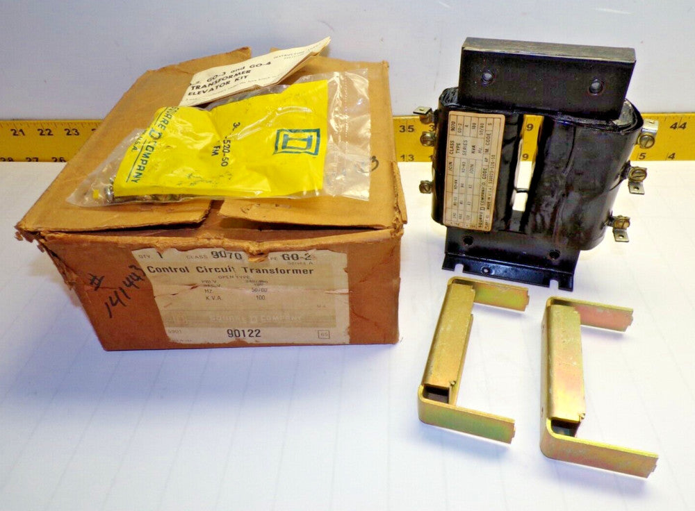 NEW SQUARE D .100KVA CONTROL TRANSFORMER 240/480V PRI 120V SEC  9070 G0-2 / GO-2