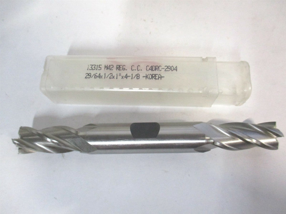 YG-1 (13315) 19/64" x 1" x 1/2" x 4-1/8" OAL HSS RH 4-Flute Square End Mill