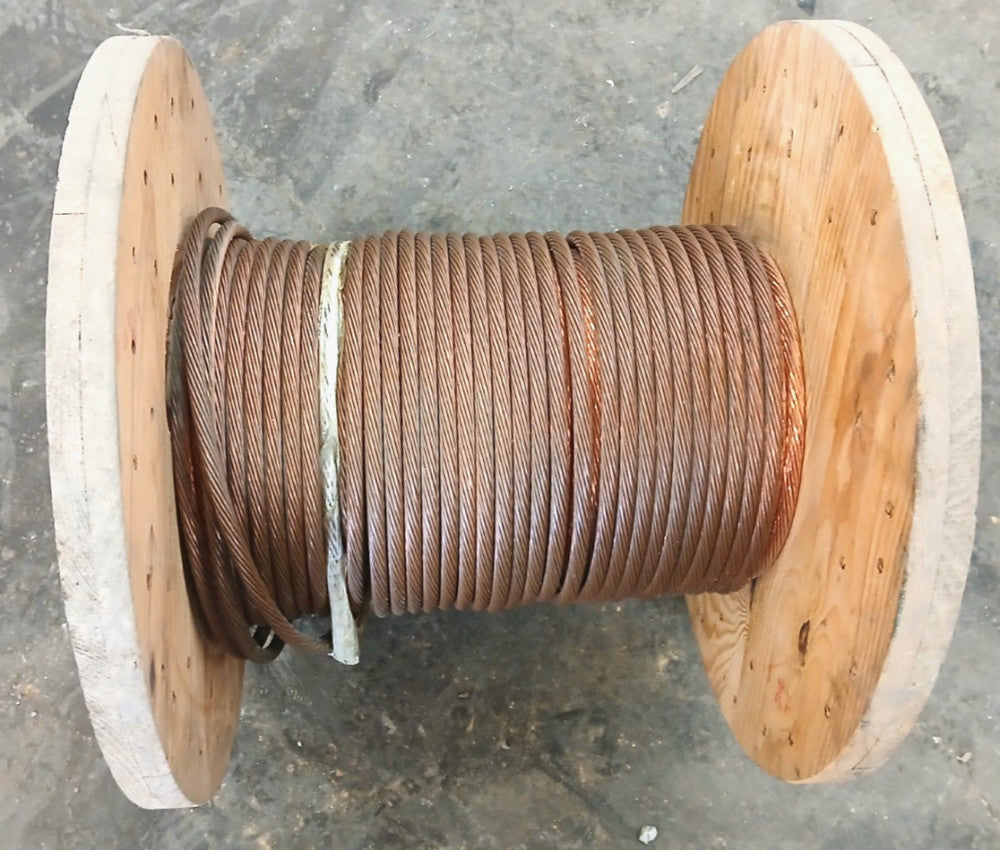 SERVICE WIRE COMPANY BARE COPPER WIRE/CABLE SPOOL 19 AWG  90 FEET LONG