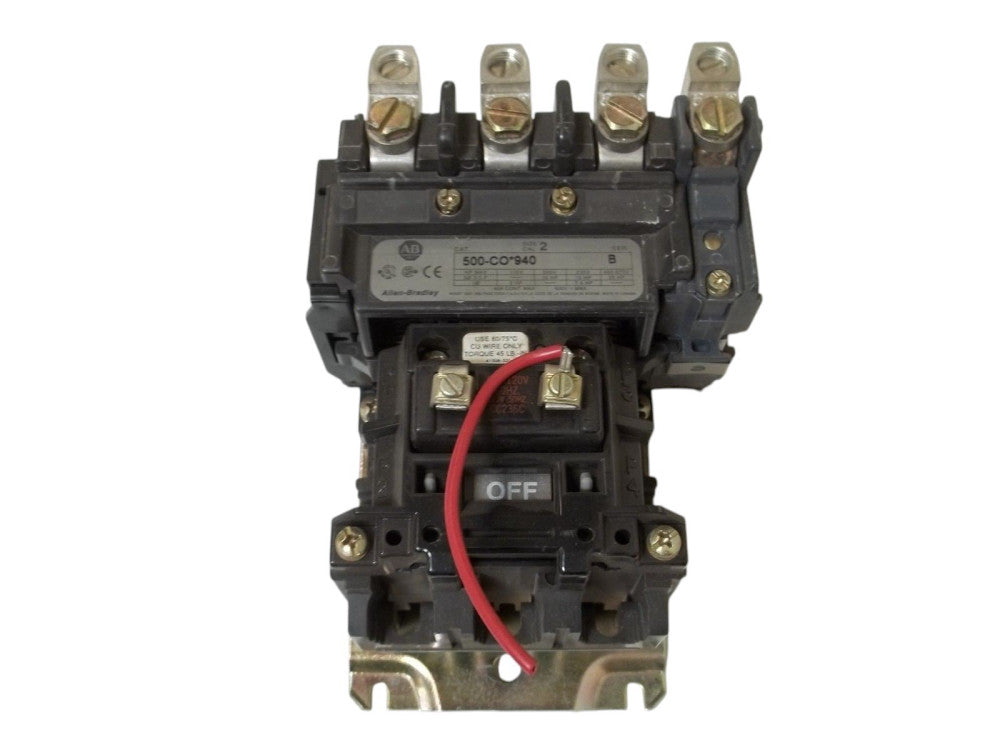 ALLEN BRADLEY 500-CO940 SER.B CONTCTAR 115-120V UNMP