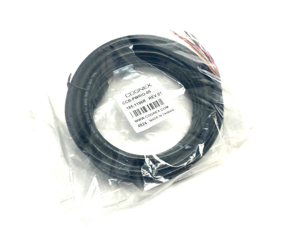 Cognex CCB-PWRIO-05 In-Sight Power and I/O Breakout Cable Black 185-1196R