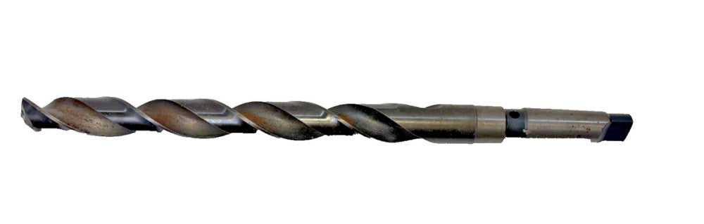 #4 MORSE TAPER SHANK DRILL BIT, OAL 14-3/4", SIZE 63/64"