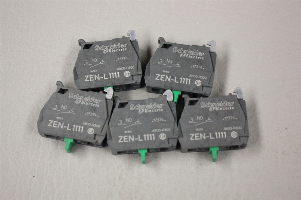 Lot of 5 UNUSED SCHNEIDER ELECTRIC CONTACT BLOCK ZEN-L1111