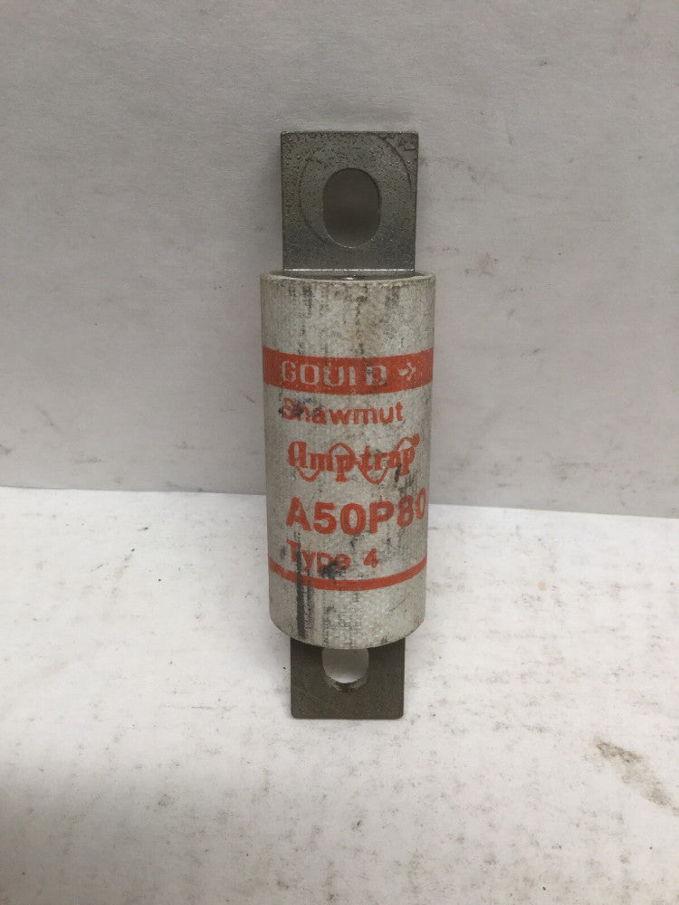 Gould Shawmut A50P80 Type 4 Amp-Trap Fuse, 80A, 500VAC