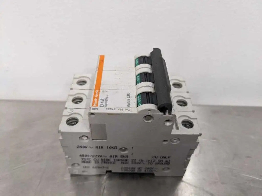 Merlin Gerin D4A Circuit Breaker Multi9 C60 3 Pole 24535