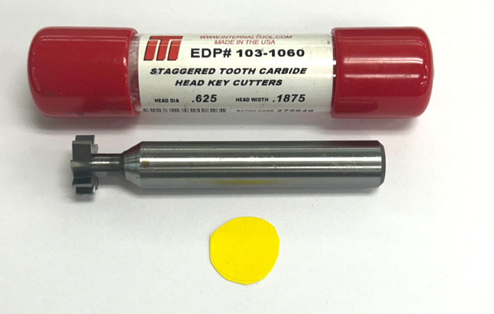 INTERNAL TOOL 103-1060 STAGGERED TOOTH CARBINE HEAD KEY CUTTER
