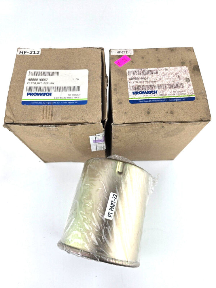 2pcs NOS Promatch Forklift Hydraulic Oil Filter A000016687 Mitsu Lift Truck