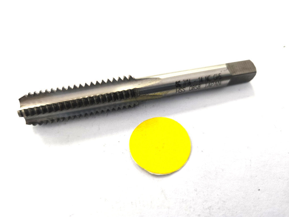 OSG CUTTING TAP WITH TAPERED CHAMFER #7/16-14 NC GH5