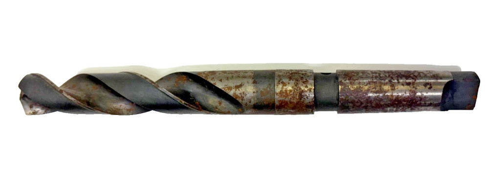 CLE-FORGE #4 MORSE TAPER SHANK DRILL BIT, P/N 228329, OAL 12-1/2"