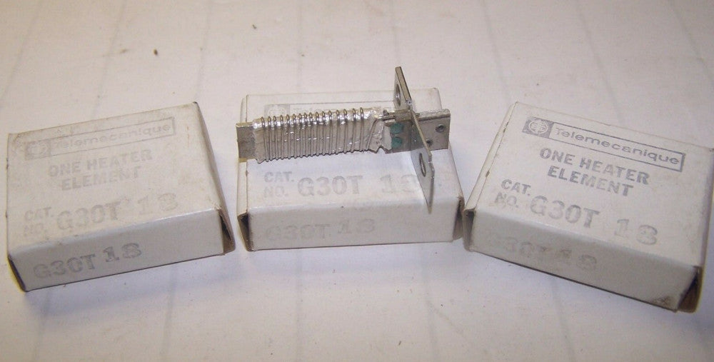 3) NEW TELEMECANIQUE G30T18 OVERLOAD HEATER ELEMENT  LOT OF 3