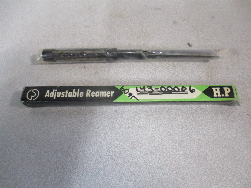 (143-00006) 13/32"-7/16" 6-Blade High Speed Steel Adjustable Hand Reamer 