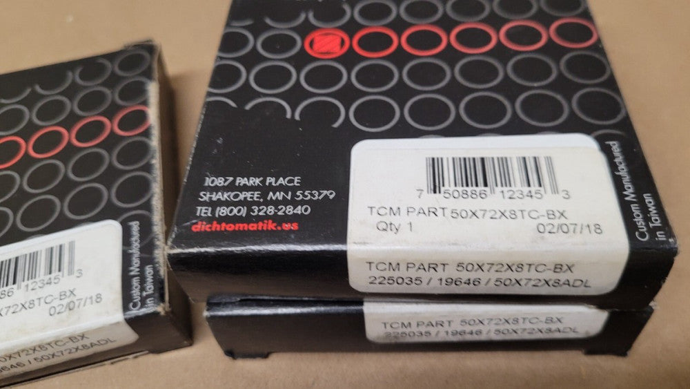 Lot Of 3 TCM 50x72x8 TC-BX Oil Seals