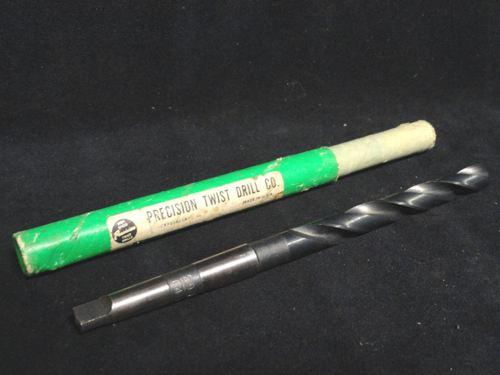 PRECISION TWIST DRILL - TAPER SHANK 209 - 29/64 - HIGH SPEED STEEL DRILL - NEW 
