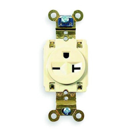 Hubbell Wiring Device-Kellems Hbl5461i Straight Blade Receptacle, 6-20R, 20 A,