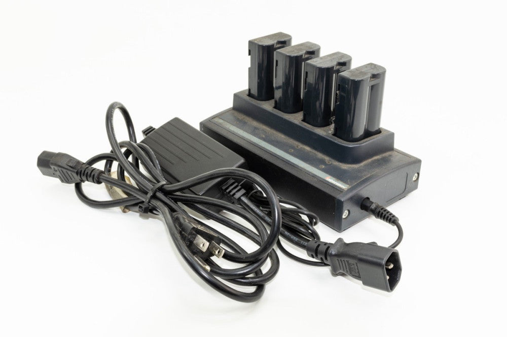 Intermec Z2400 4 Slot Battery Charger Charging Station W/ 4 GTSIN2420 Batteries