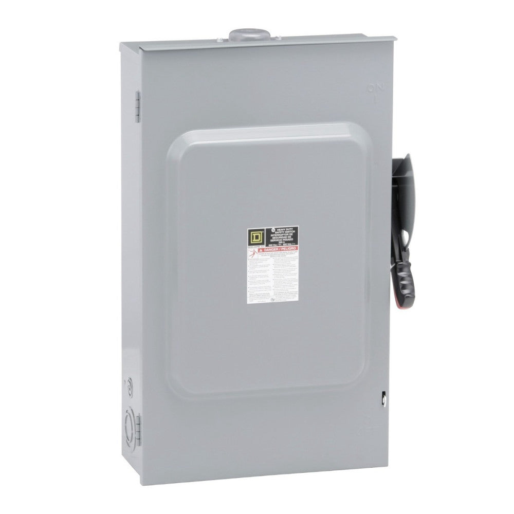 New Square D 200 Amp Fusible Safety Disconnect Switch 600 VAC 3 Pole 3R H364NRB