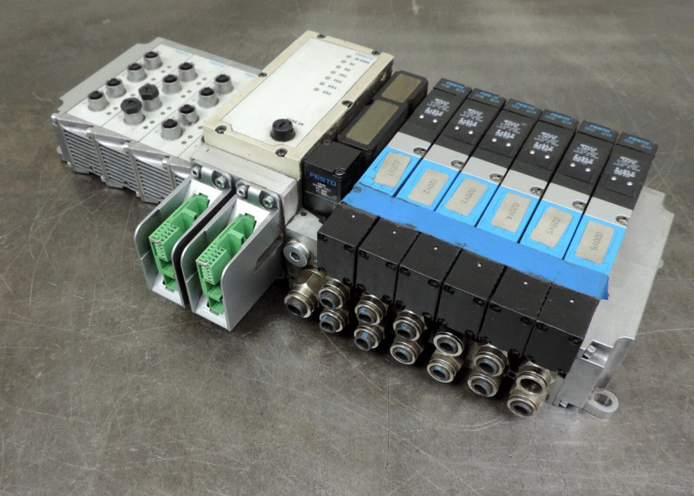 Festo Solenoid Valve JMTH-5/2-7.0-S-V1 w/ Adapter Terminal Rugged Bus Line Node