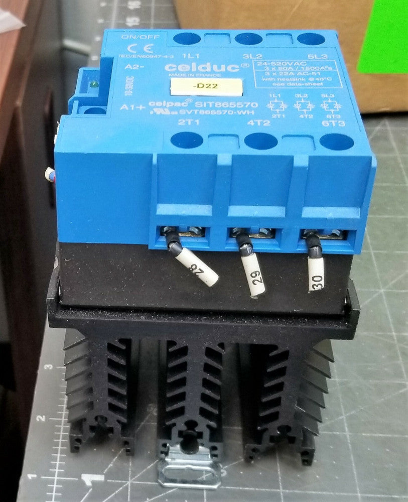 Celduc SIT865570 Solid State Relay / Contactor 24-520VAC Working Pull [B1S4] 