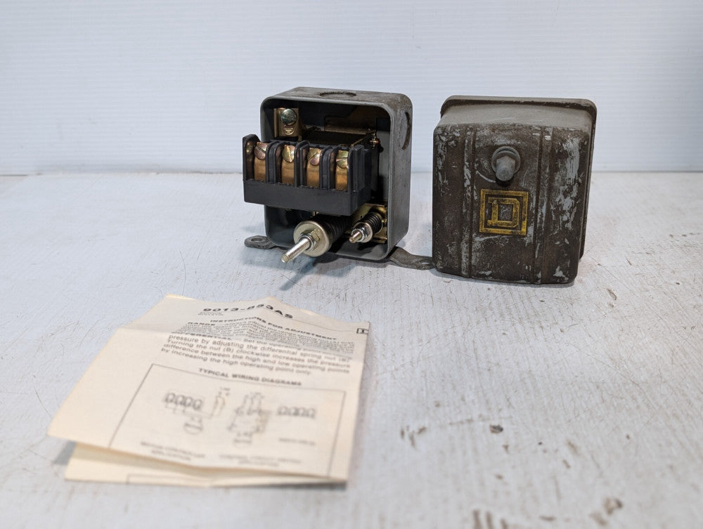 Square D 9013-853AS Pressure Switch Single Port, With Unloader