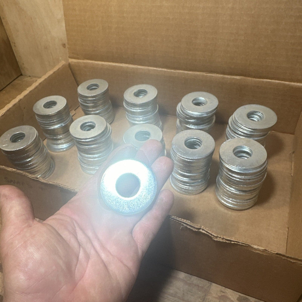 2 x 3/4"  BOLT SIZE SAE FLAT WASHER - ZINC PLATED 2” OD X 3/4” ID - 100 Pack