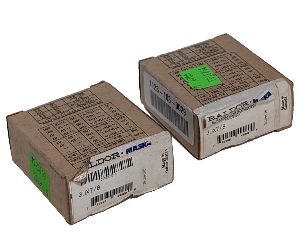 (2) Baldor Maska 3Jx7/8 Dodge Flex 3J-875 Flexible Industrial Coupling Flanges