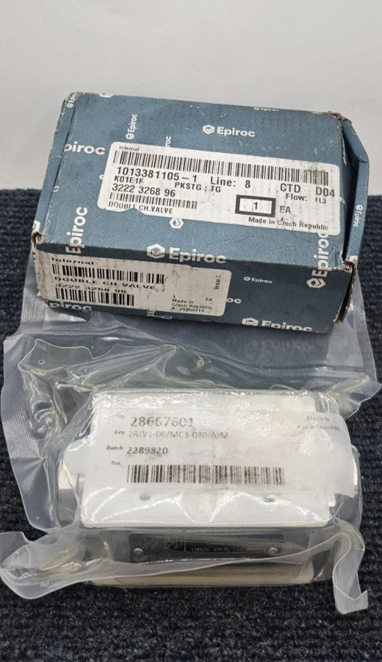 Epiroc 3222326896 / 3222 3268 96 DOUBLE CH Valve