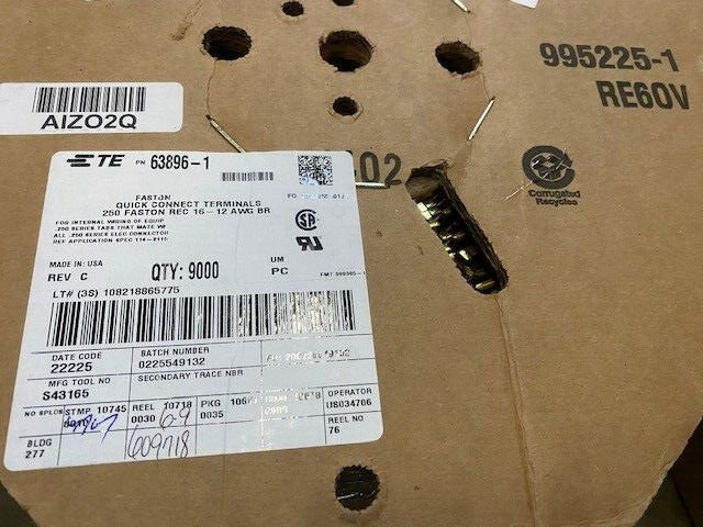 (9,000 Piece) TE Connectivity 63896-1, FASTIN-FASTON Quick Disconnects