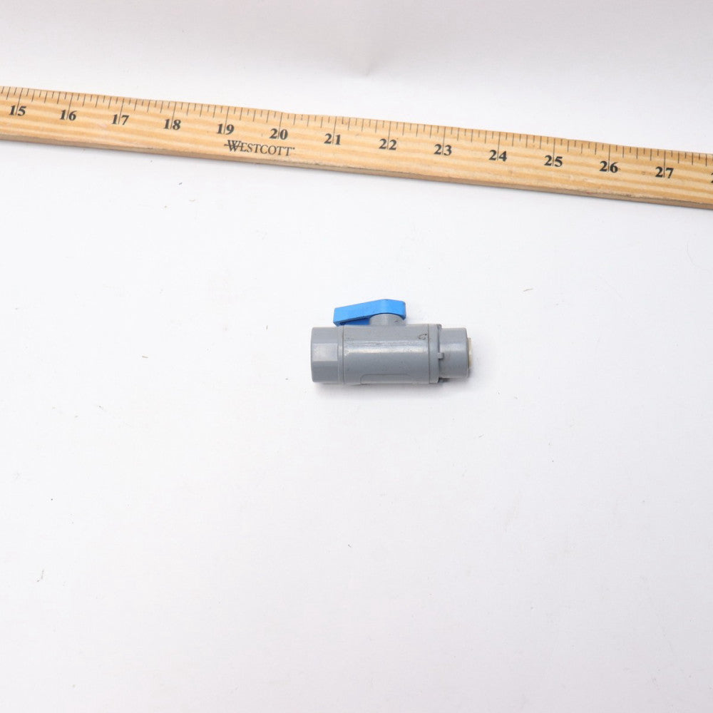 Push Ball Valve Inline PVC 3/8"