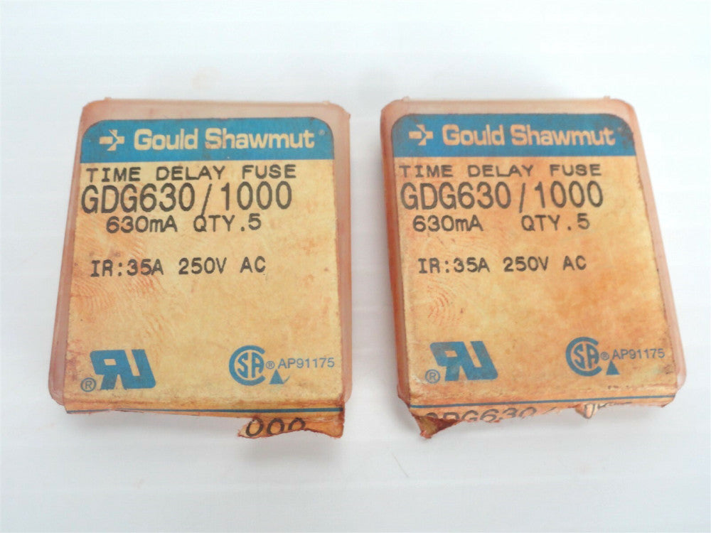  (Lot of 8) Gould Shawmut GDG630/1000 Time Delay Fuse 35A, 250V AC (NEW in BOX)