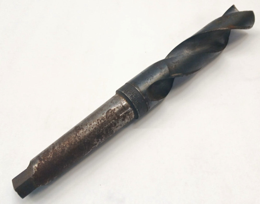 CLE-FORGE 1-1/2 TAPER SHANK DRILL BIT 490209 MT4 HS 2 FLUTE OAL 12-3/4 IN