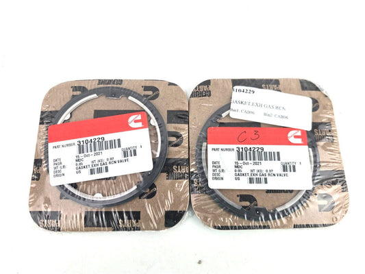2pcs Cummins 3104229 EGR Exhaust Gas Valve Gasket ISX QSX