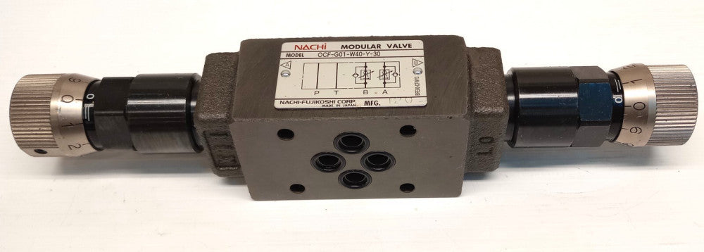 Nachi OCF-G01-W40-Y-30 Modular Valve Nachi Fujikoshi OCFG01W40Y30
